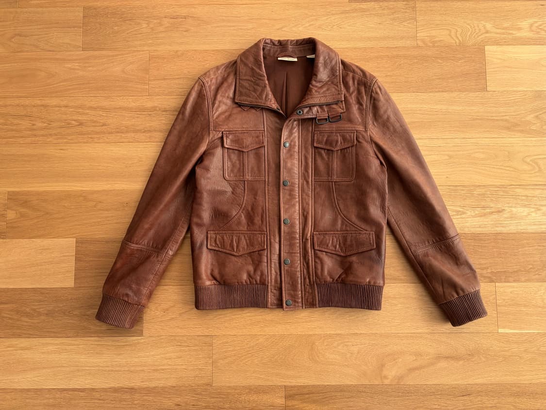 Dkny 양가죽 레더 자켓 L 상품이미지2