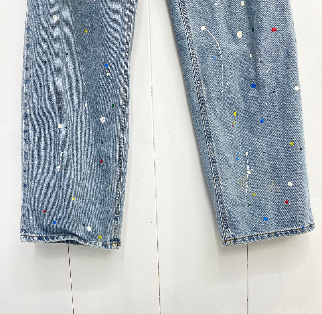 스타일난다 페인트 스플래터 와이드 데님 상품이미지3