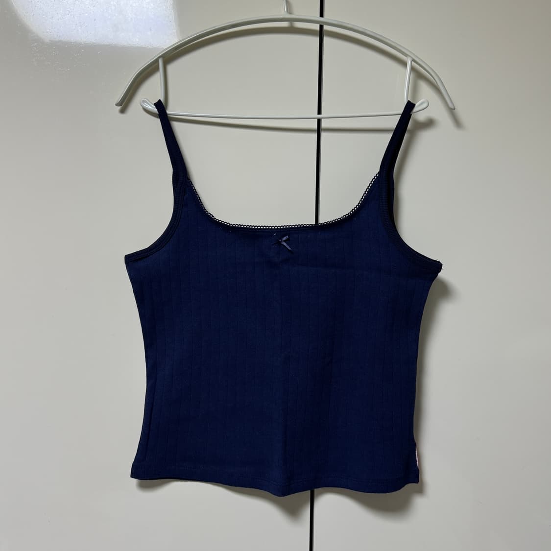 파르티멘토 우먼 레이스 트림 아일렛 셋업 M 네이비 상품이미지5