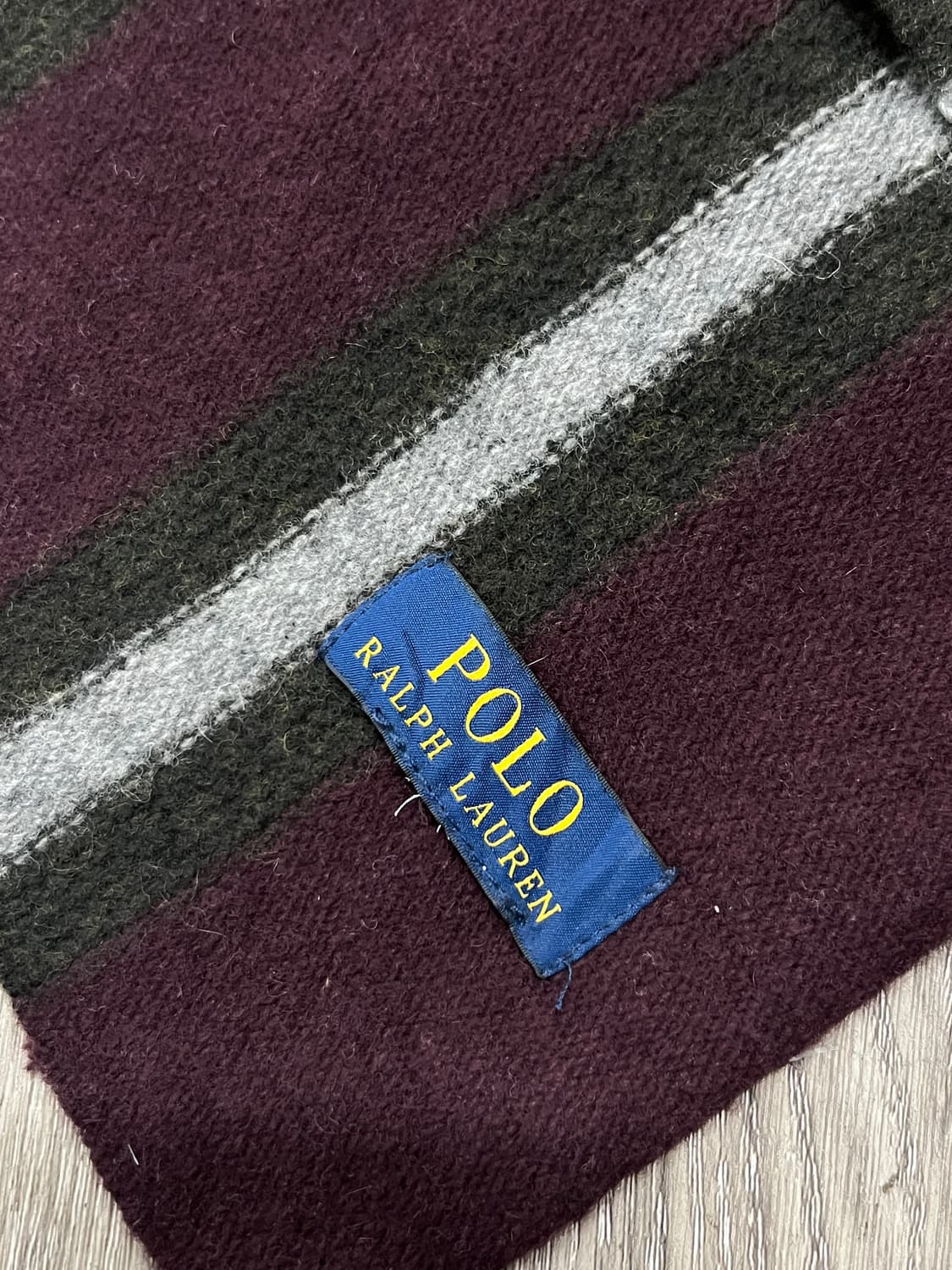 Polo Ralph Lauren 폴로 랄프로렌 버건디 머플러 상품이미지3