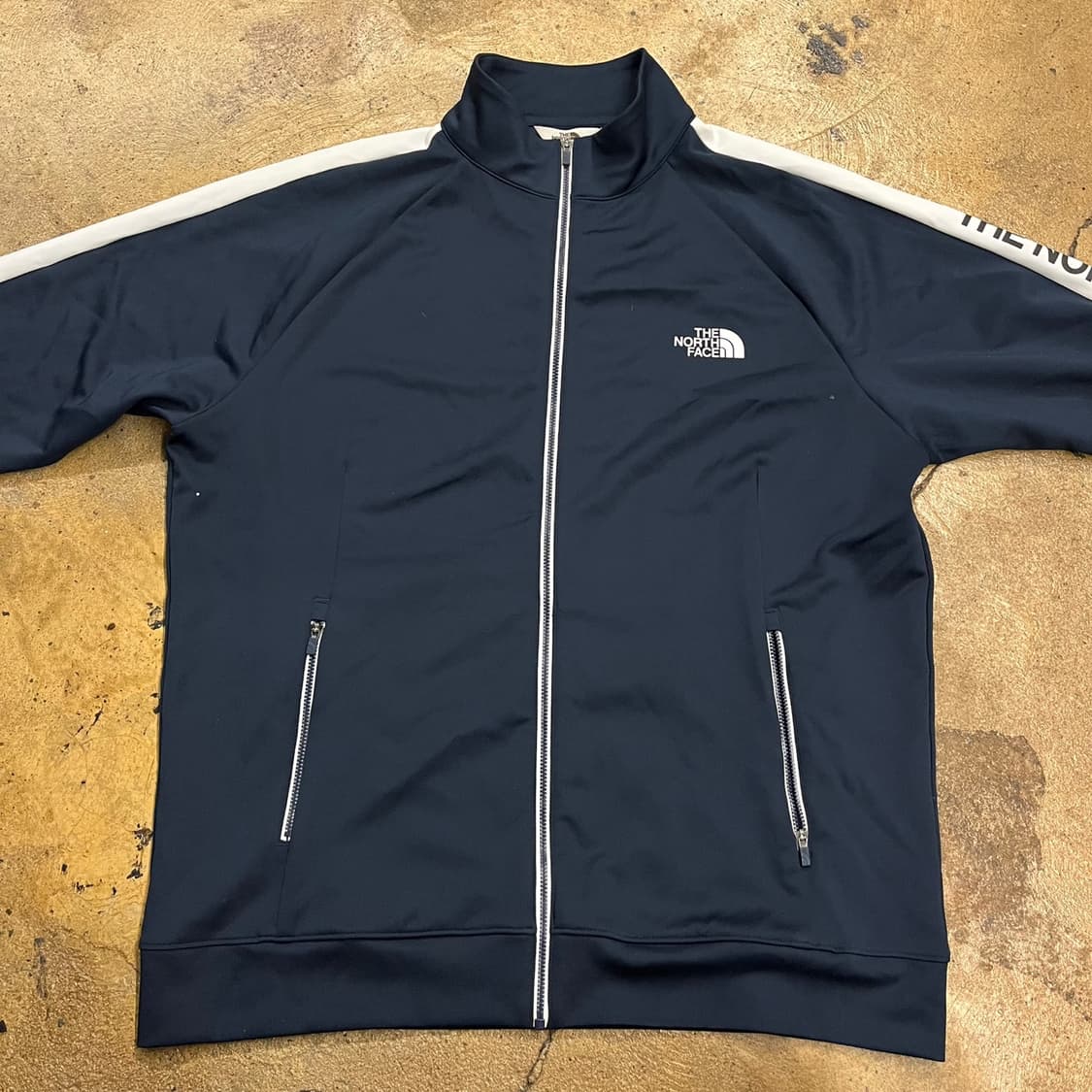 [정품/2XL] 노스페이스 네이비 트랙 자켓 화이트 라인 b8 상품이미지3