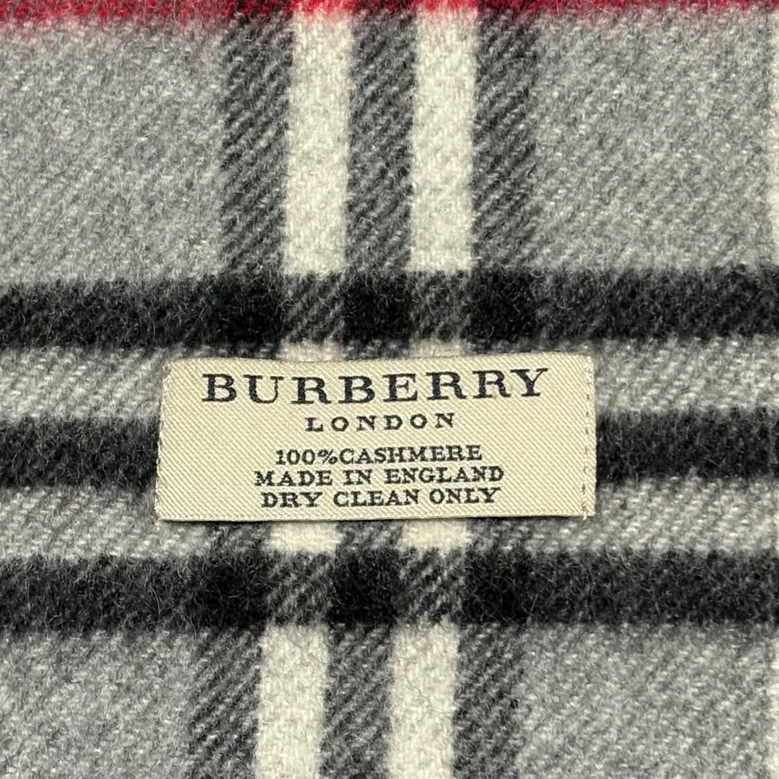 OS 버버리 캐시미어 그레이 노바체크 런던 머플러 상품이미지4