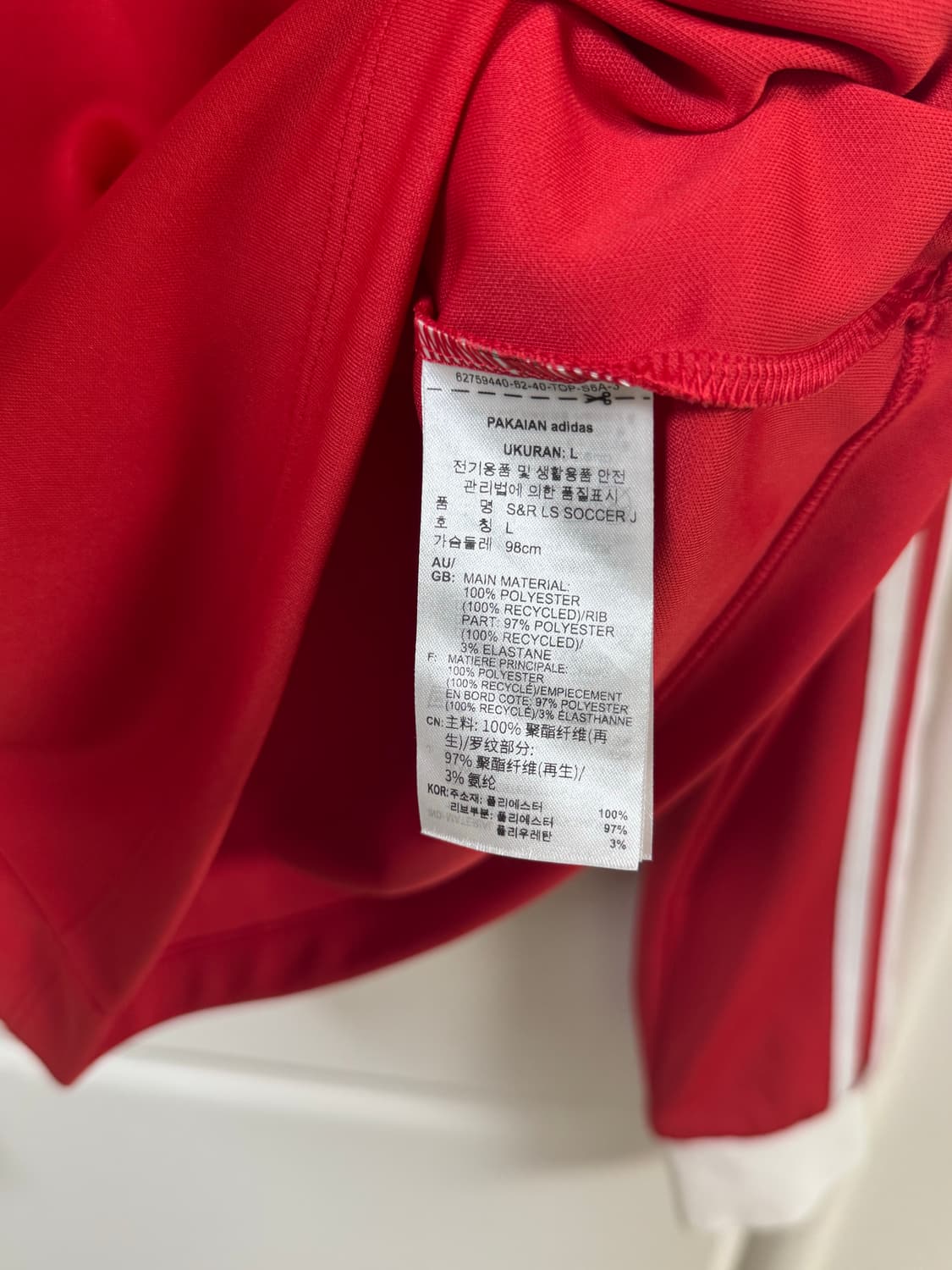 스포티앤리치x아디다스 롱슬리브 져지 레드 상품이미지6