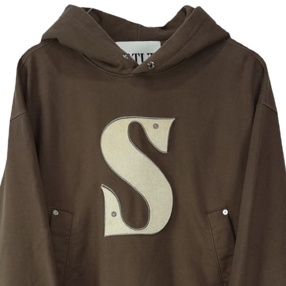 [세터] S 빅로고 패치 오버핏 크롭 후드티 M19182 상품이미지4