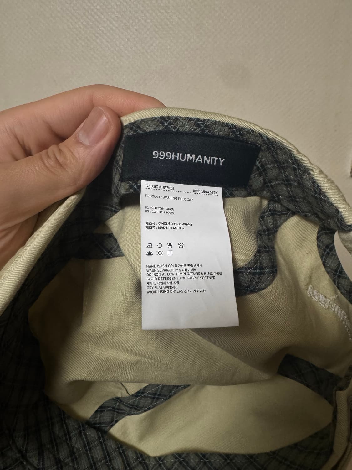999휴머니티 필드캡 모자 상품이미지6