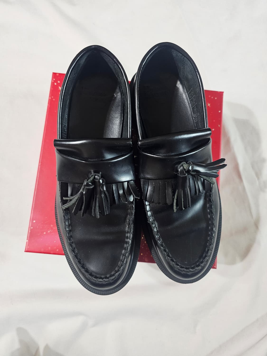 [250,uk6,eu39] 닥터마틴 아드리안 태슬 로퍼 블랙 상품이미지3