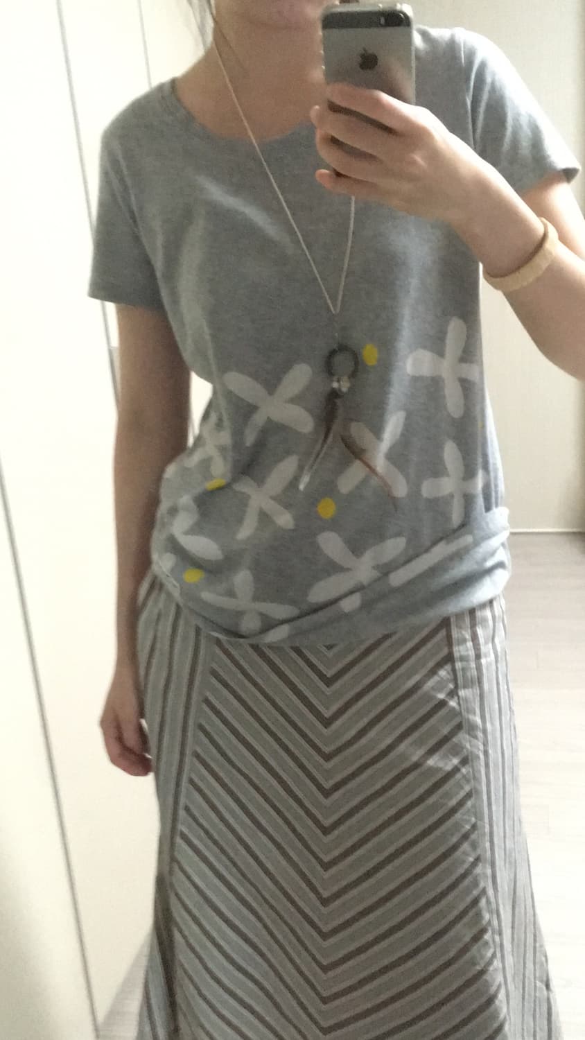 V-pattern skirt 상품이미지3
