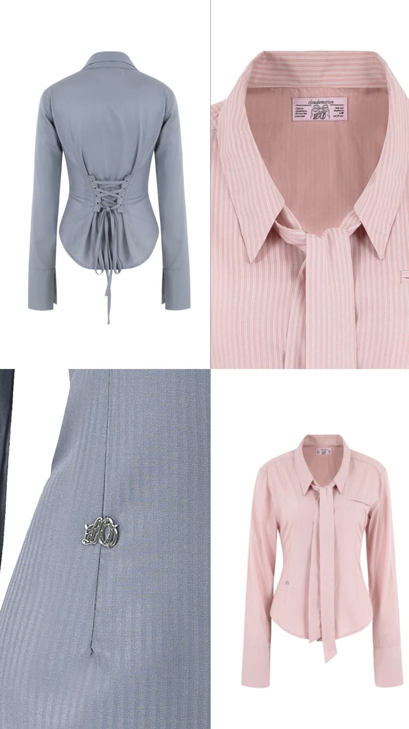 클라우드이모션 가십걸 셔츠 핑크 상품이미지8