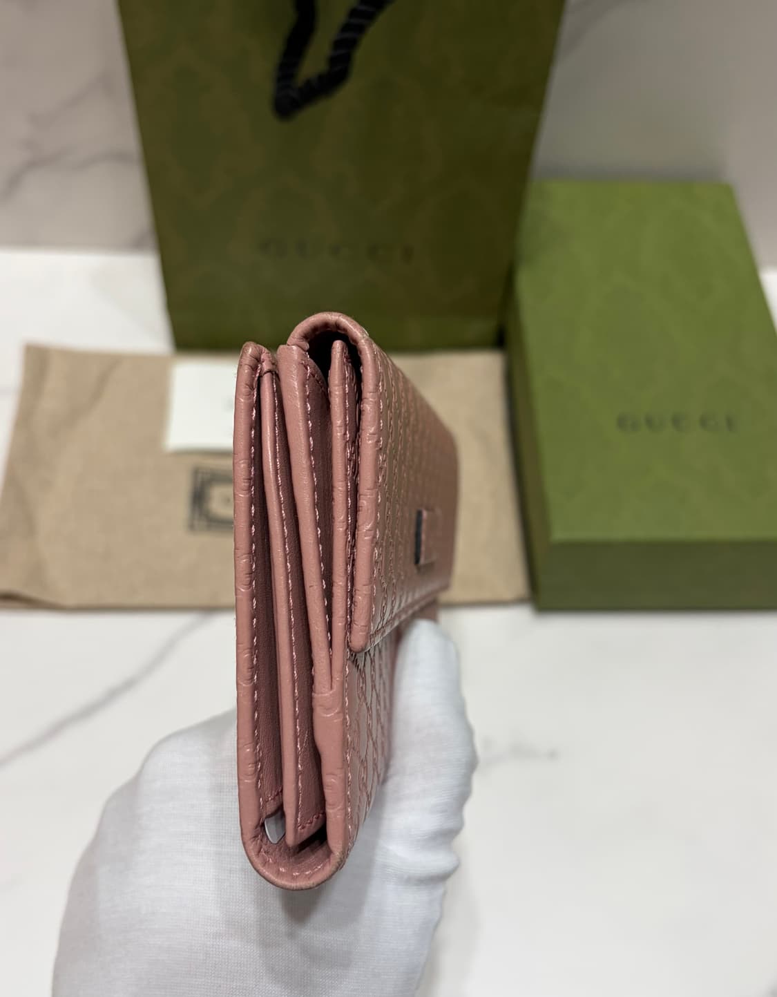 [정품] 구찌마이크시마 핑크 장지갑 상품이미지6