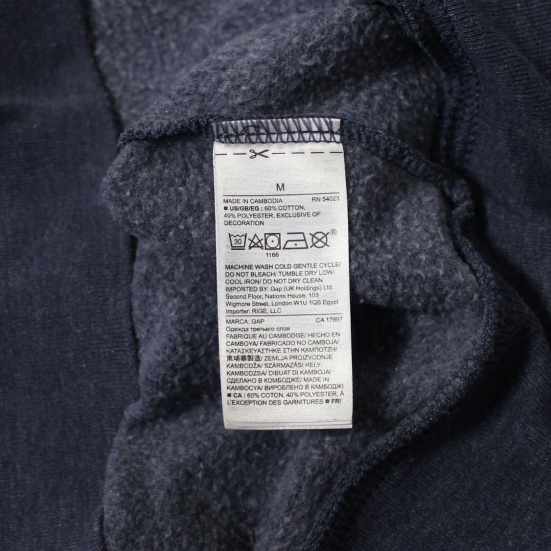 GAP 갭 성조기 네이비 후드집업 상품이미지5