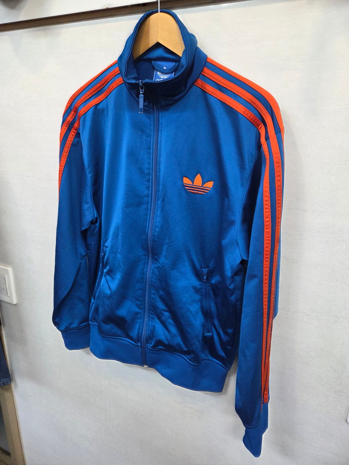 아디다스 해외판 파이어버드 트랙탑 져지 블루오렌지 s 국내 95 상품이미지5