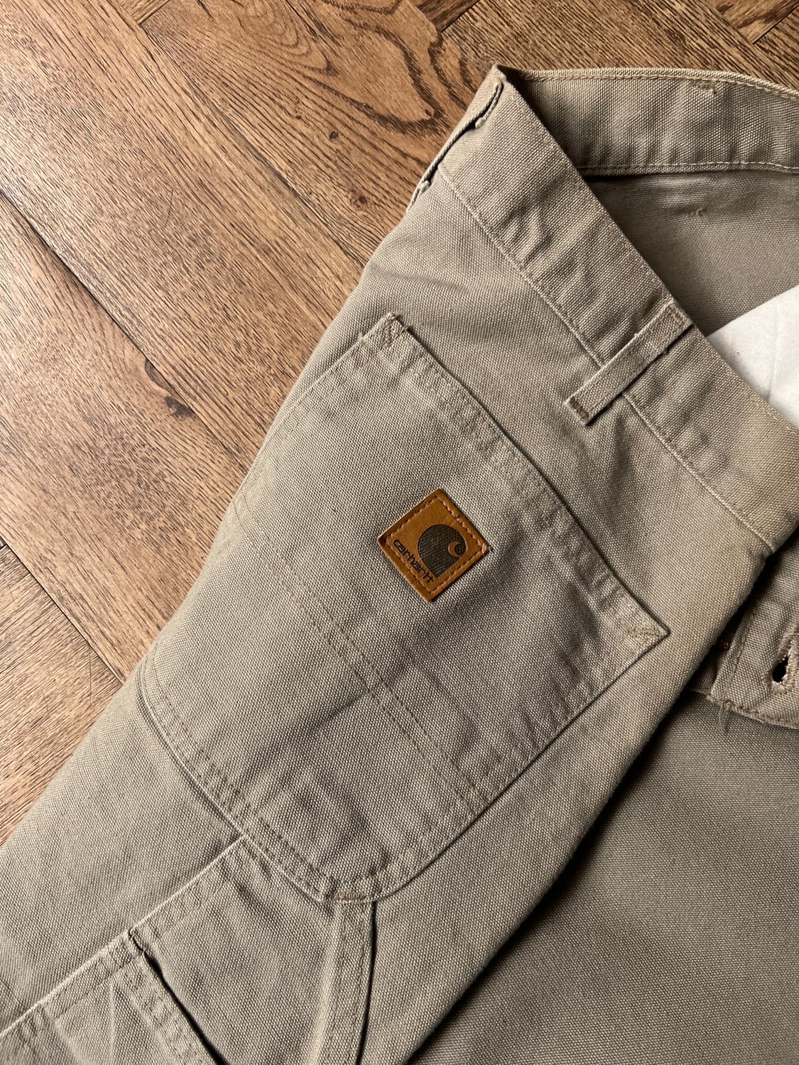 [34]칼하트 USA 덩가리핏 데저트 탄 싱글니 카펜터 워크 팬츠 상품이미지5