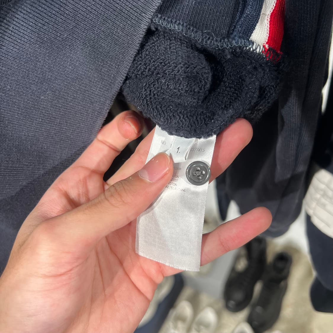 톰브라운 백삼선 트레이닝 셋업 맨투맨 조거팬츠 상품이미지7