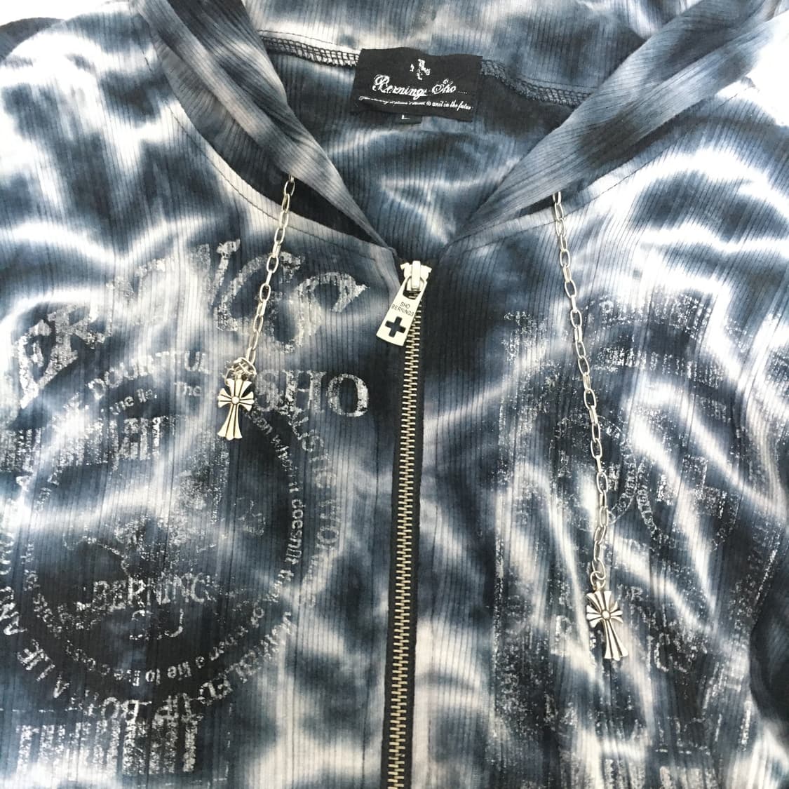 bernings sho 버닝쇼 락시크 빈티지 후드집업 상품이미지7