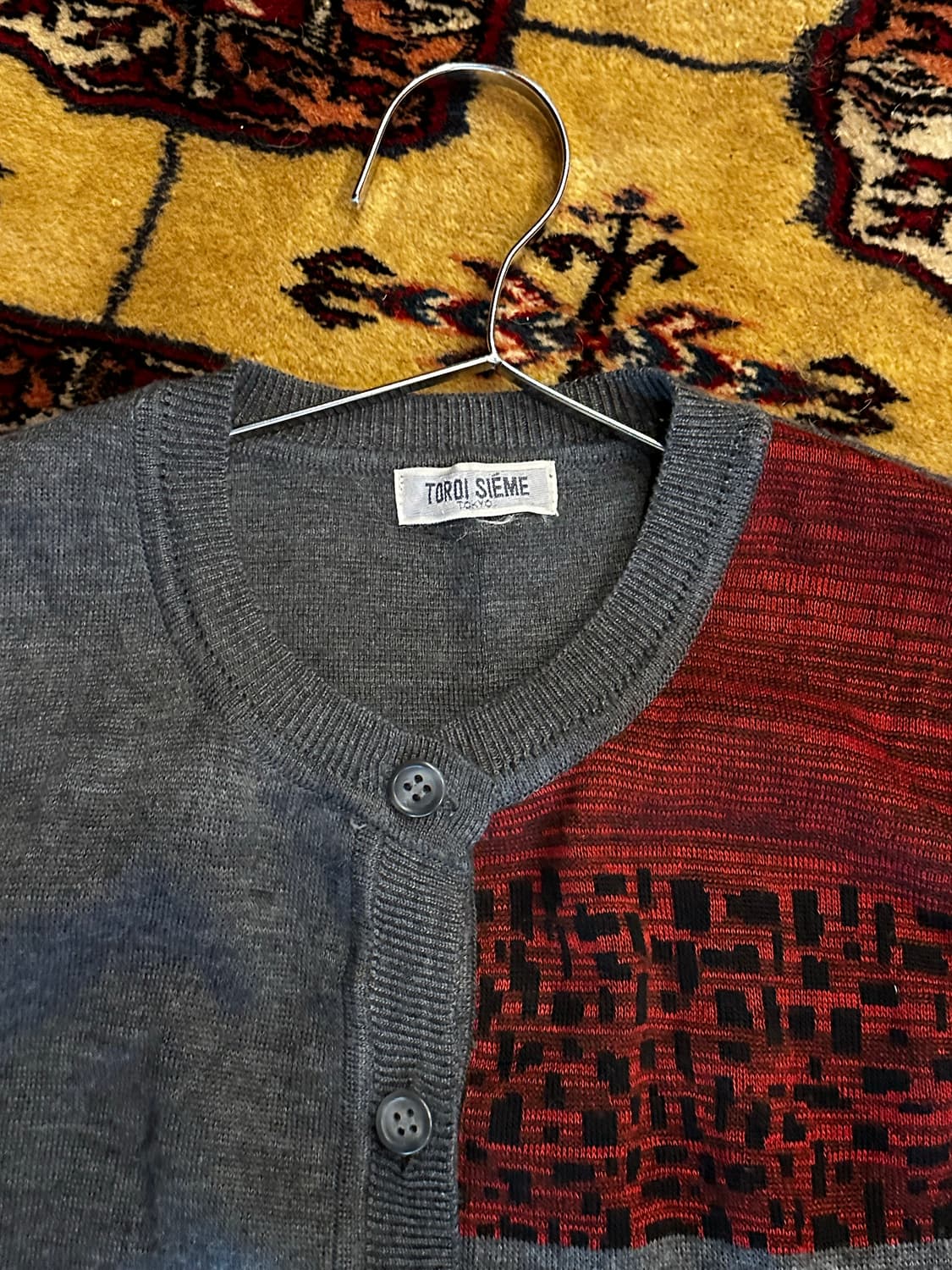 JPN Toroi sieme line knit VEST 상품이미지2