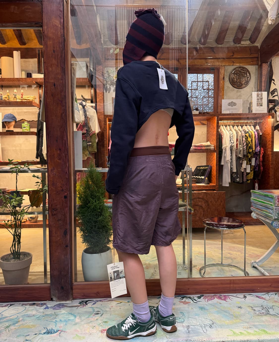Maxime 2Z Black London purple shorts 상품이미지4