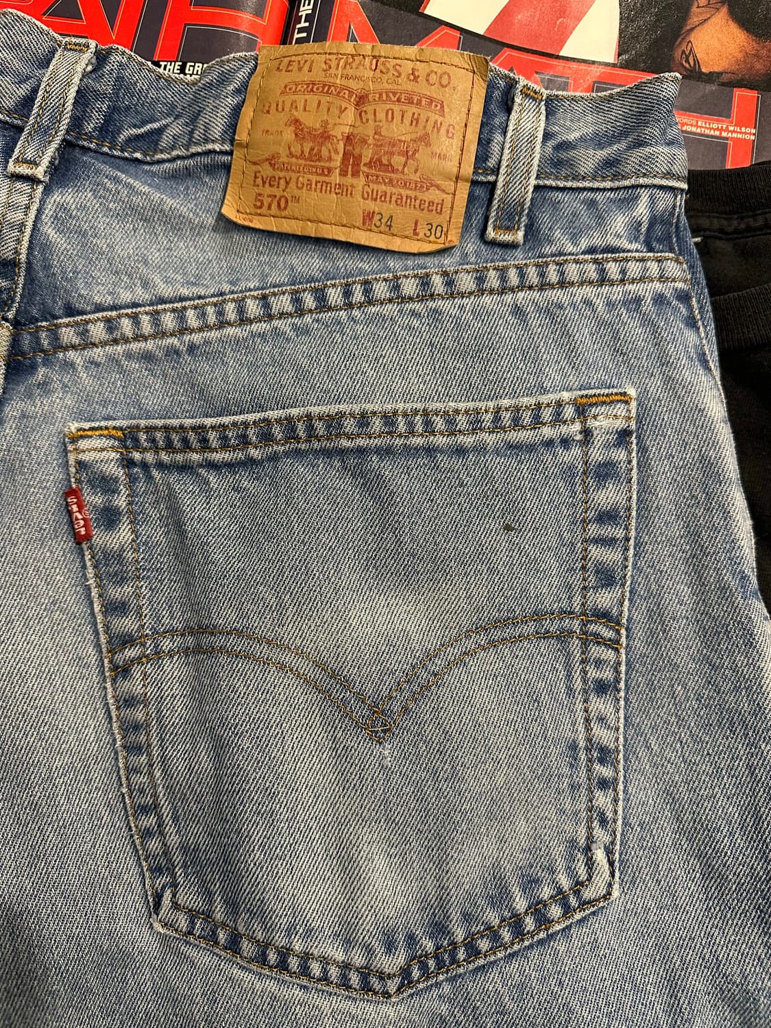빈티지 00s 리바이스 570 배기핏 데님팬츠  상품이미지3