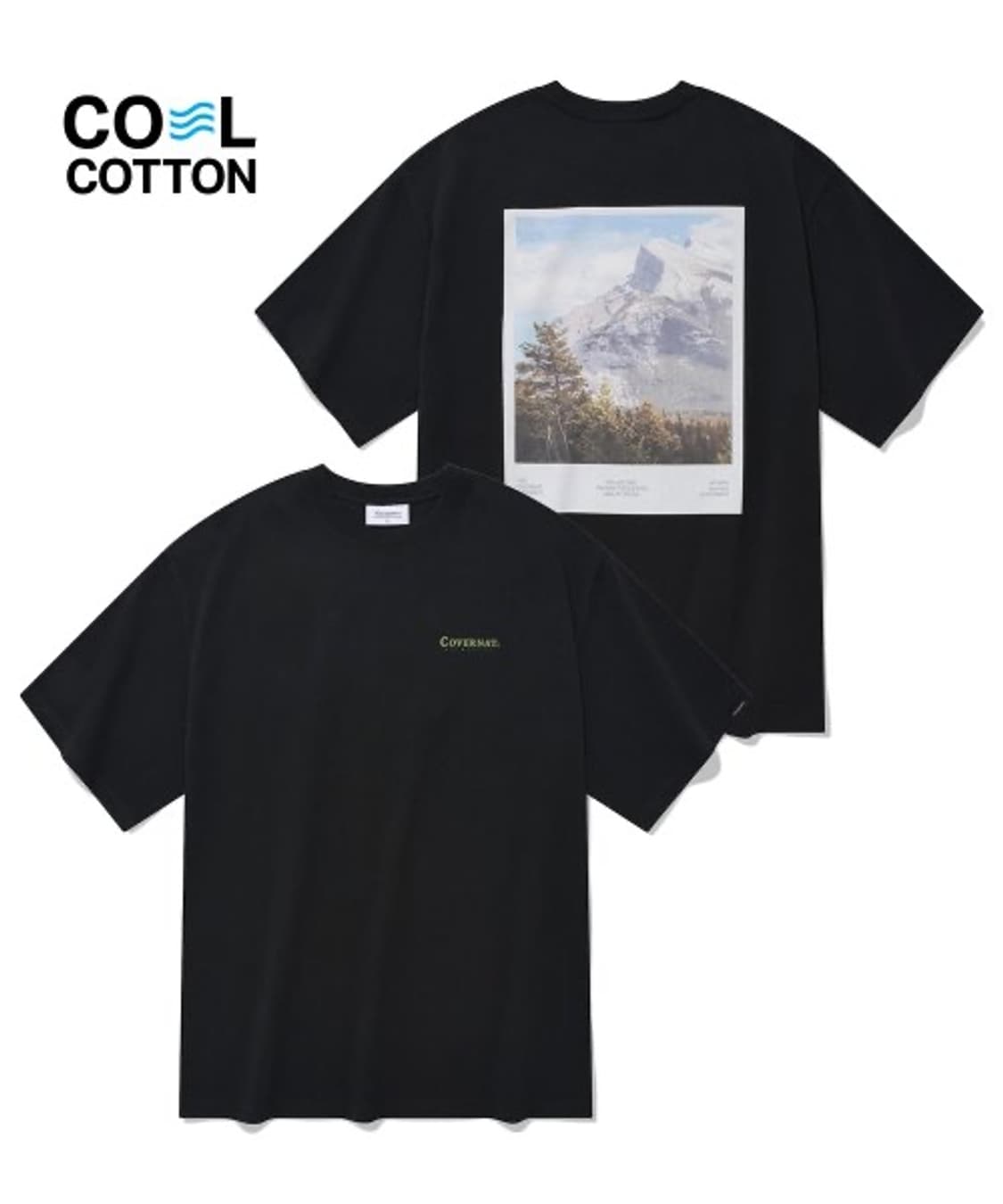 S) 커버낫 그래픽 반팔 티셔츠 블랙 상품이미지8