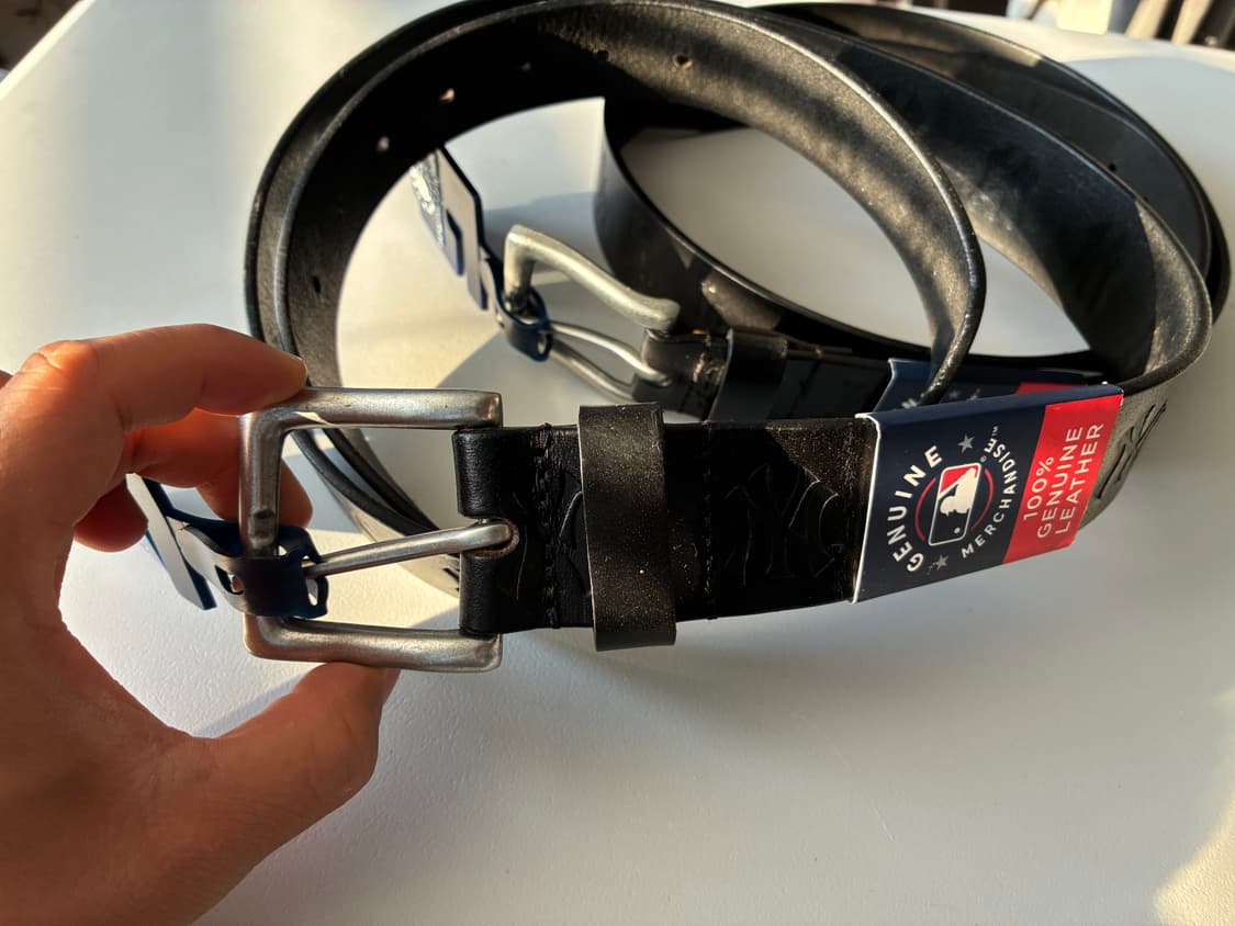 New York Yankees Leather Belt (XL,42-44) 상품이미지4