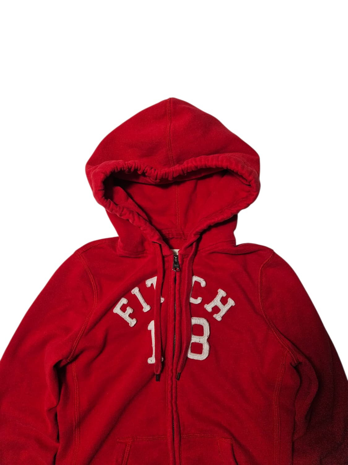 아베크롬비 핏치 스펠아웃 레드 빨강 후드집업 딱붙 M 상품이미지2