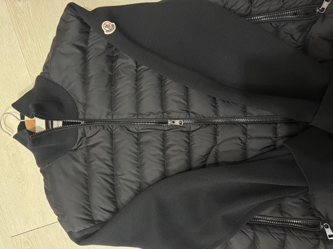 몽클레어 트리콧 니트패딩 블랙XL 상품이미지6