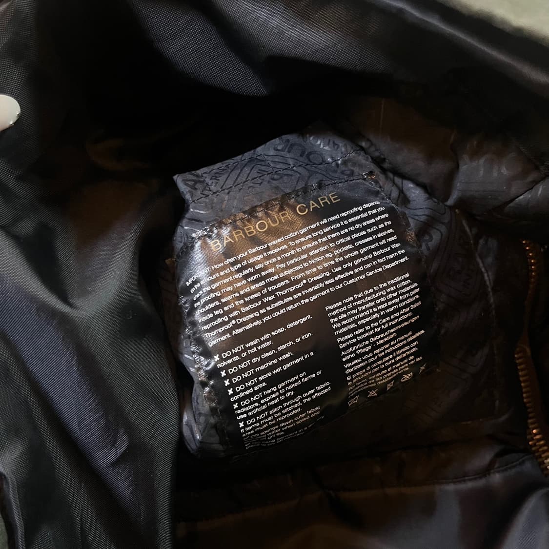 바버 인터네셔널 왁스 자켓 상품이미지7