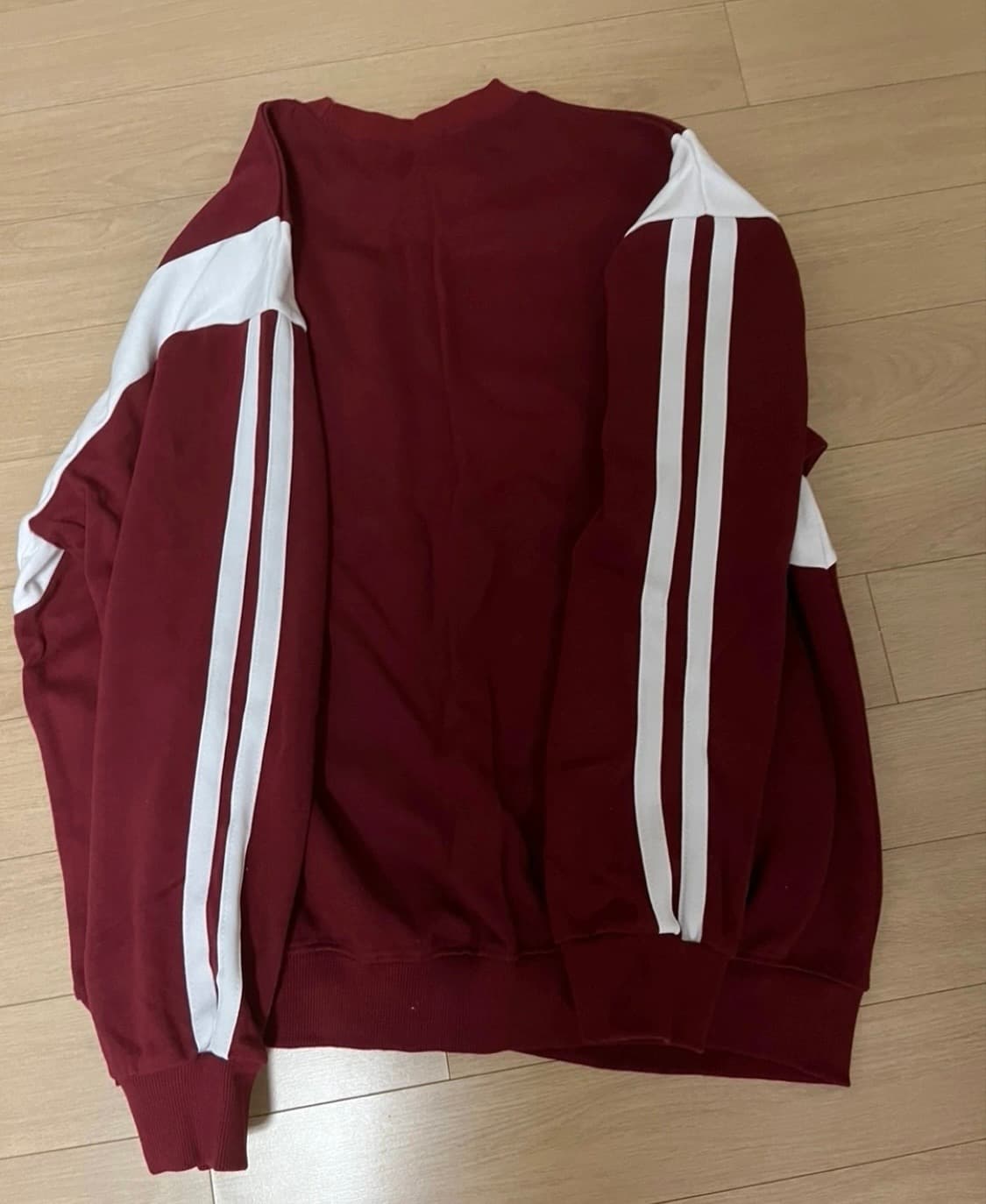 버건디 블록코어 맨투맨 상품이미지3