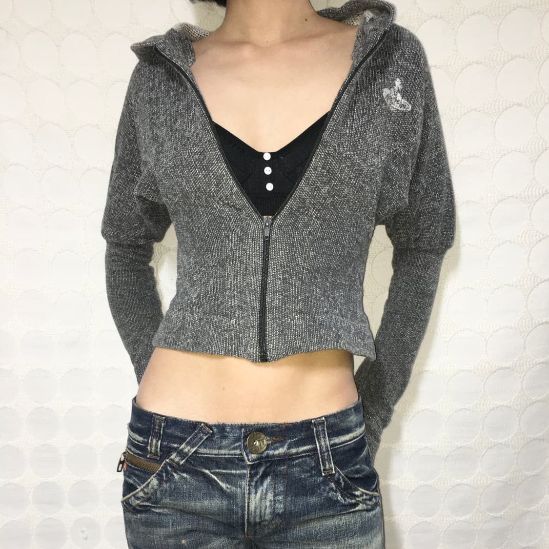 비비안 웨스트우드 그레이 후드집업 상품이미지3