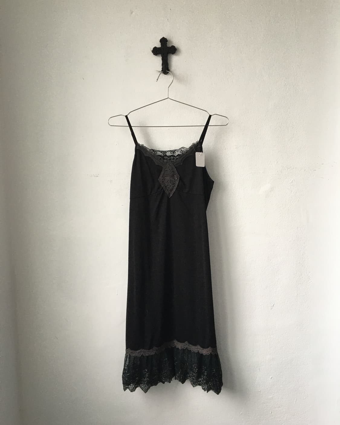 Lace trimming sleeveless onepiece 상품이미지2