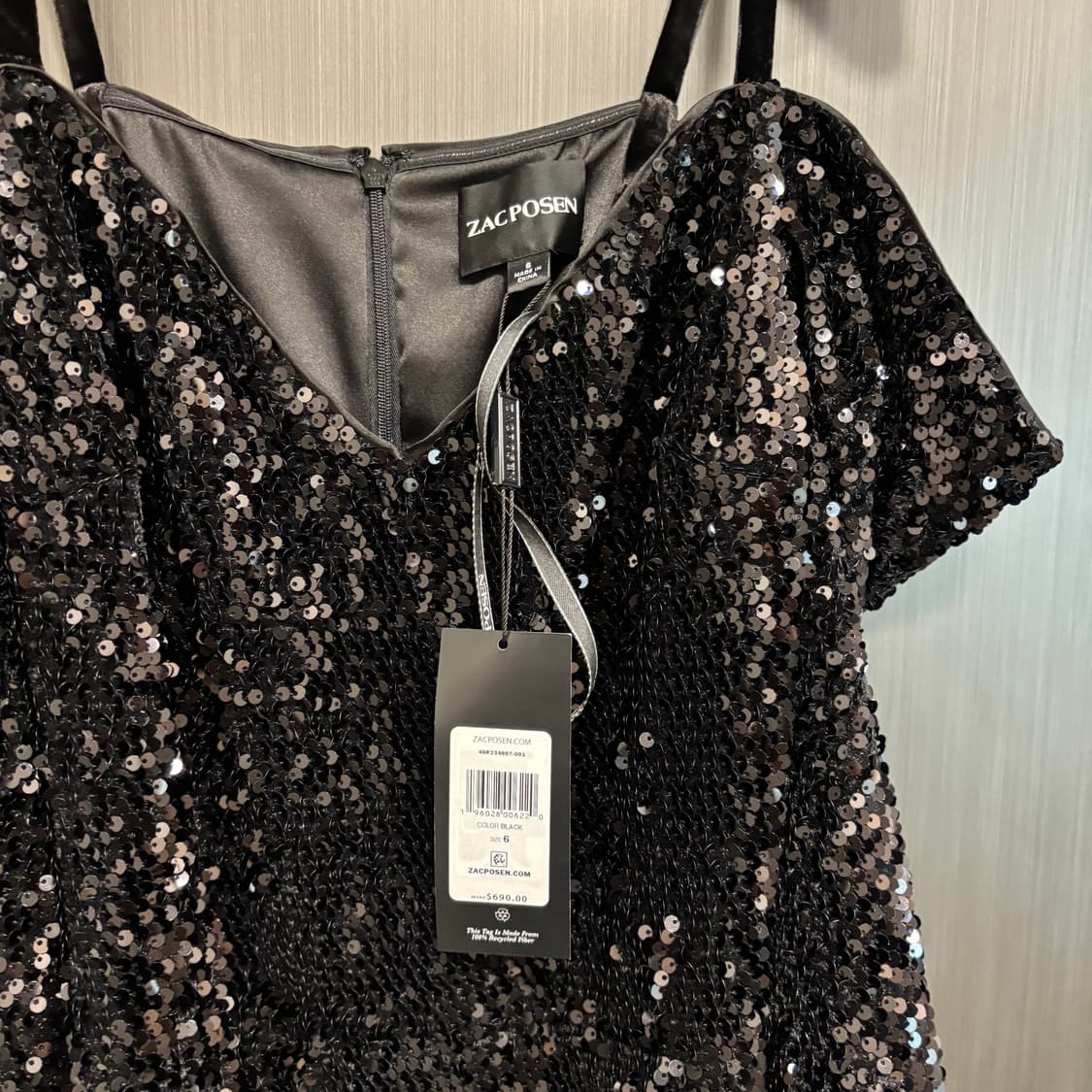 Zac Posen 잭 포즌 스팽글 칵테일 드레스 상품이미지2