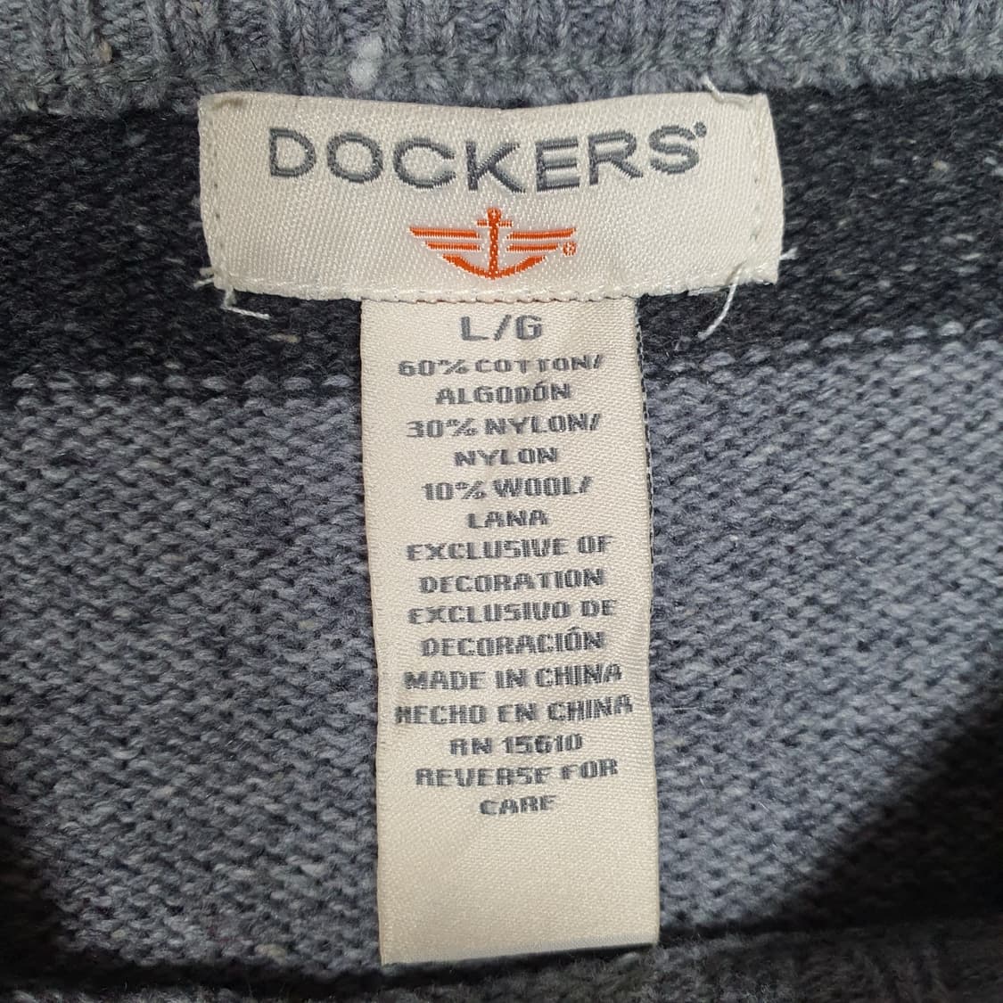 ✨ (바배) DOCKERS 스트라이프 울 혼방 니트  상품이미지3