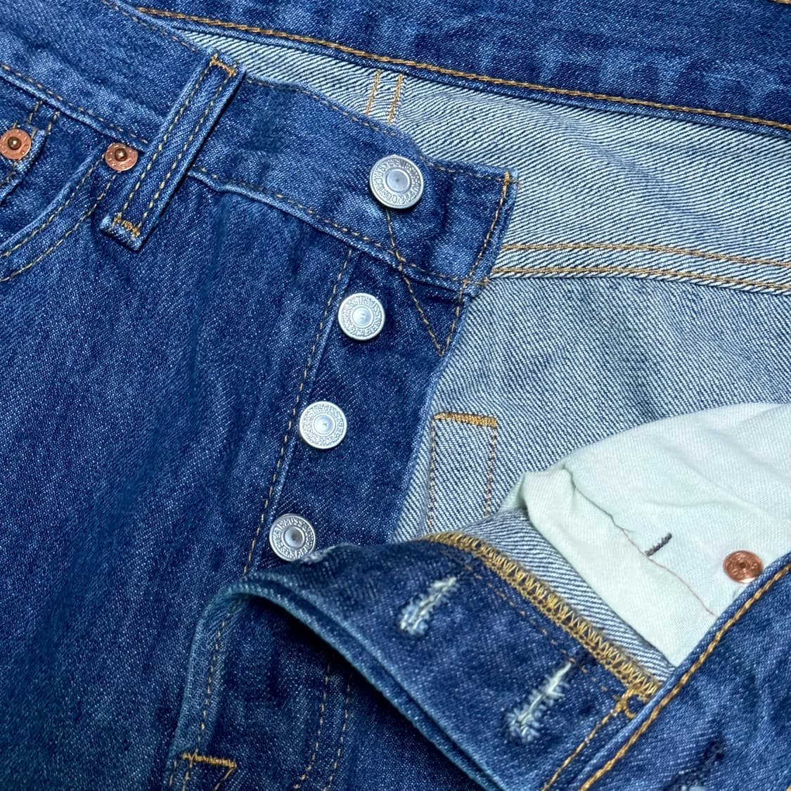 리바이스 501 스트레이트 핏 데님 팬츠 32 상품이미지2