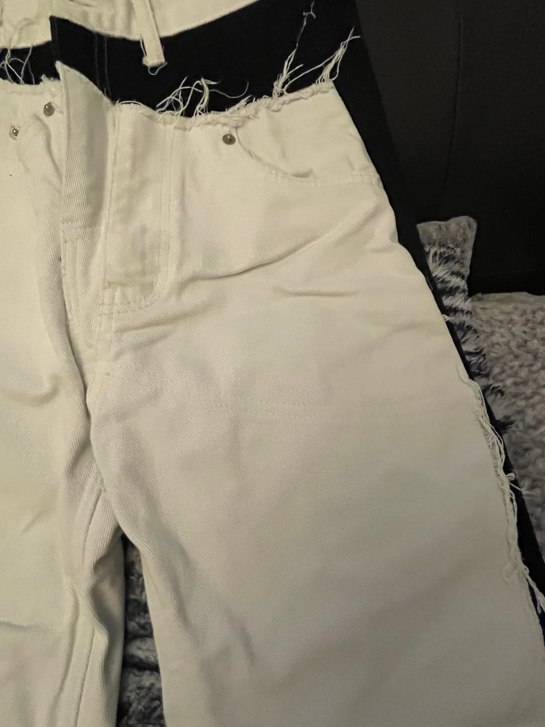 써저리 30도 데님 화이트 S 상품이미지3