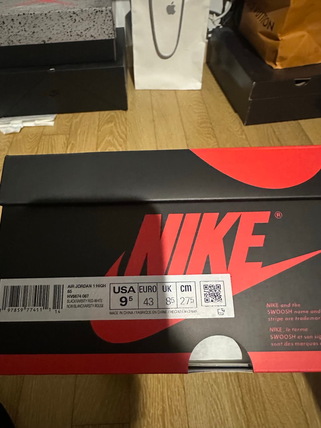 조던 1 브레드 275 미시착 새상품 상품이미지3