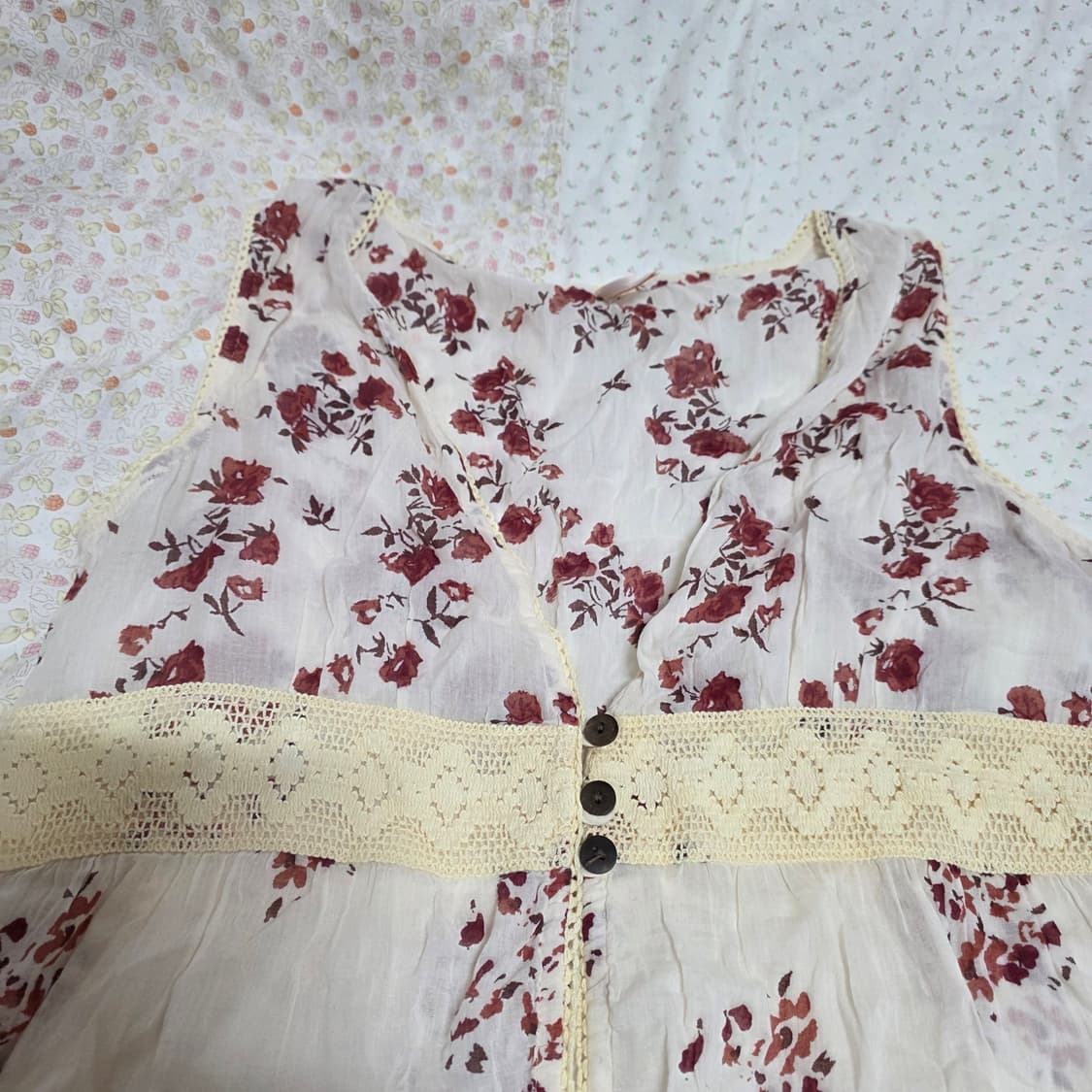 빈티지 레이스 플로럴 모리 페어리 바선생 상품이미지2