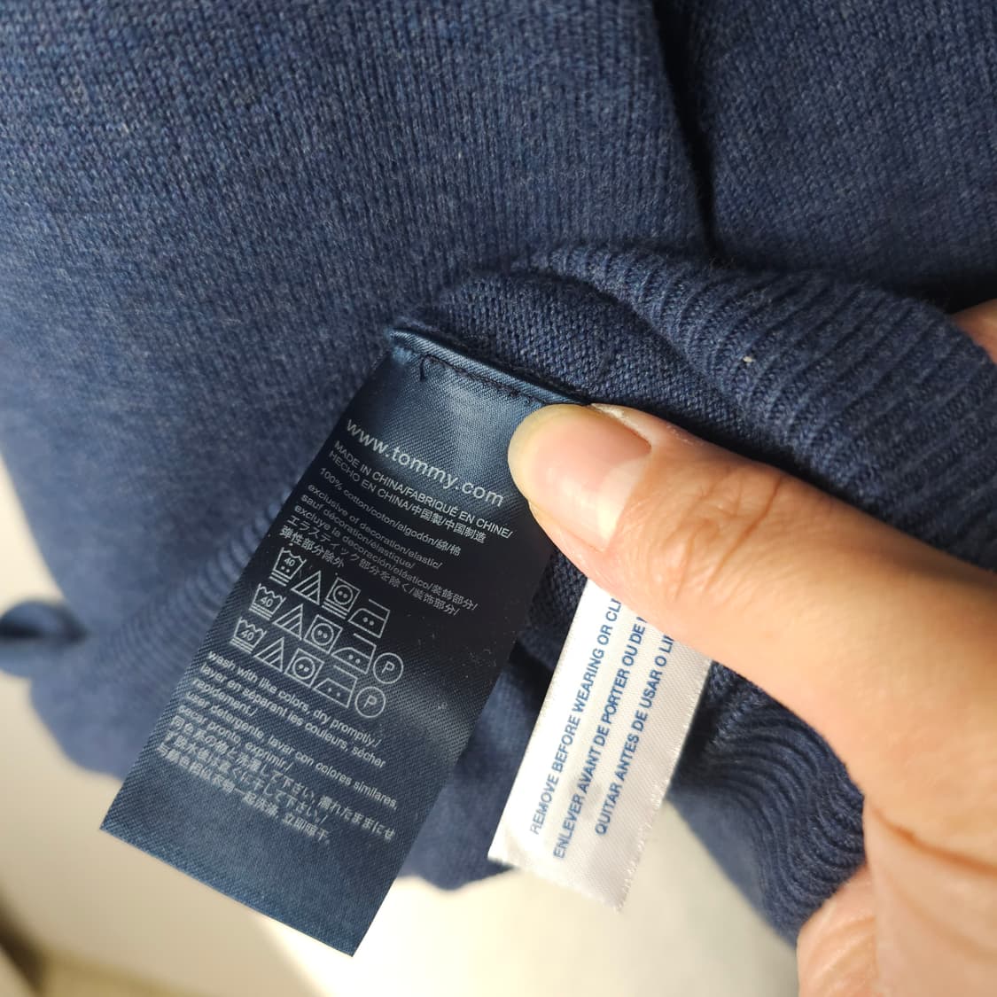 타미힐피거 라운드니트티 남자95사이즈  상품이미지5