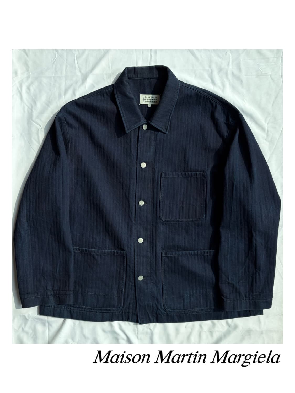 마틴 마르지엘라 백스티치 헤링본 프렌치 워크 자켓 필드 밀리터리 아티저널 상품이미지2