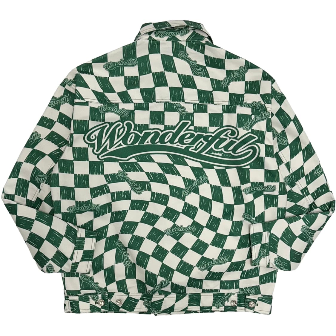 vtg 빈티지 그린 체커보드 트러커 자켓 상품이미지1