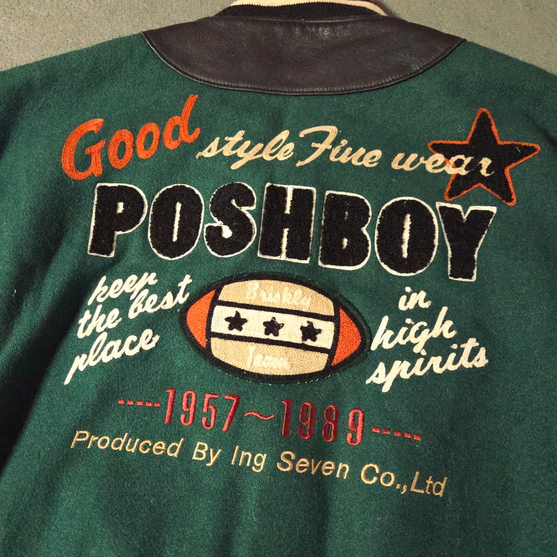 1980s POSH BOY 빈티지 바시티 자켓 상품이미지8