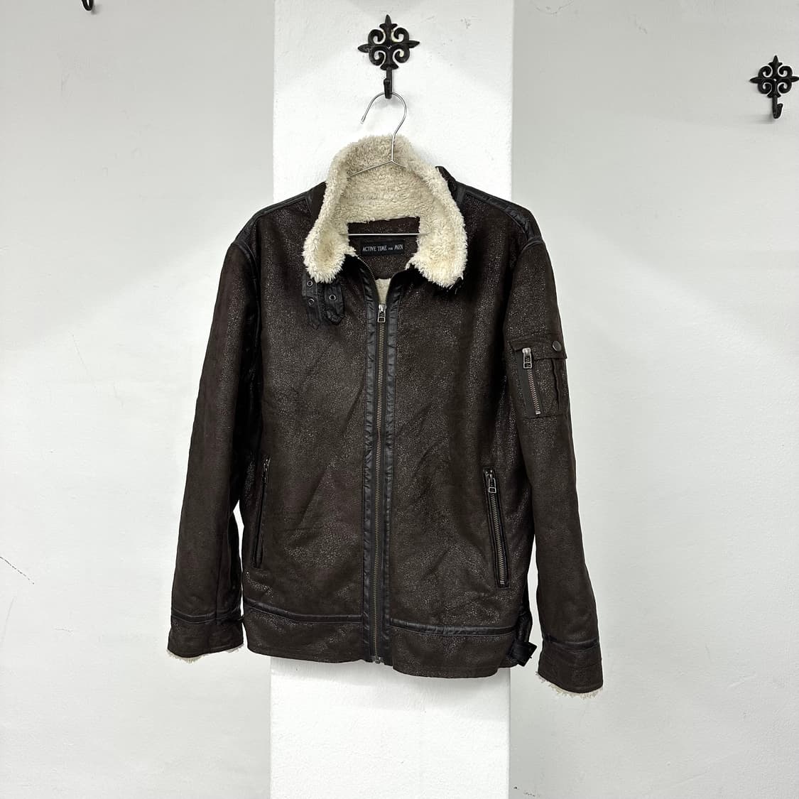 brown texture mustang jacket  상품이미지4