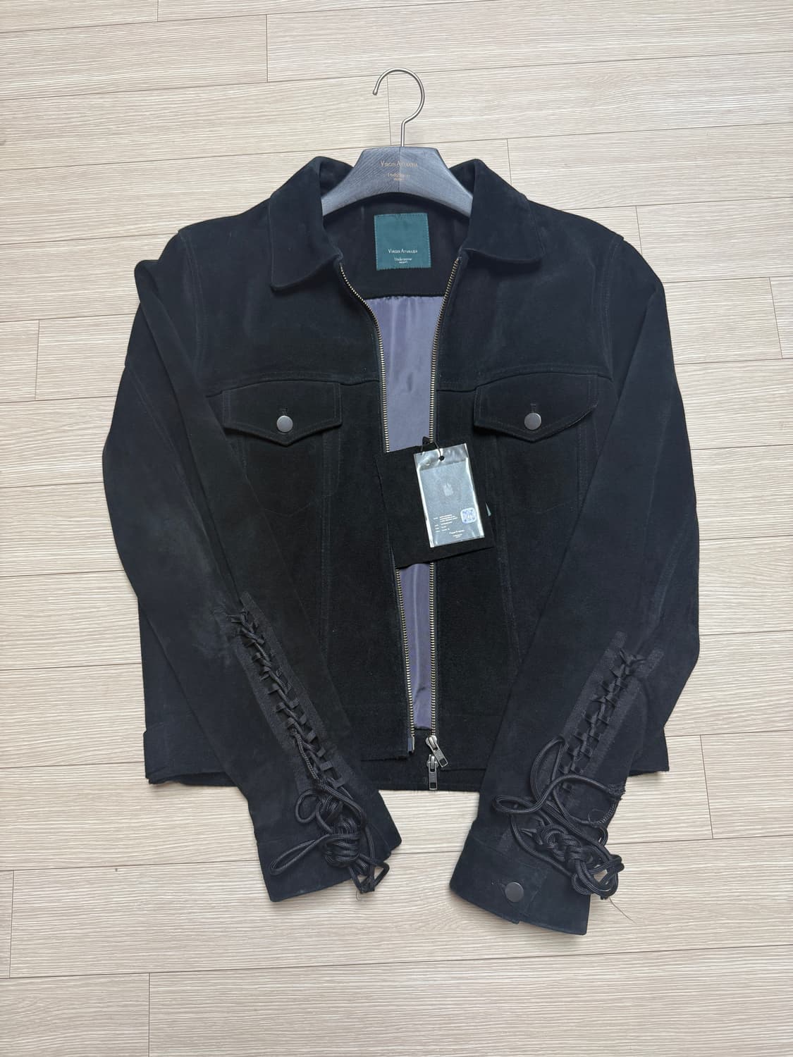 언더마이카 대성당 자수 블랙 1사이즈 풀구성(옷걸이+택) 상품이미지2