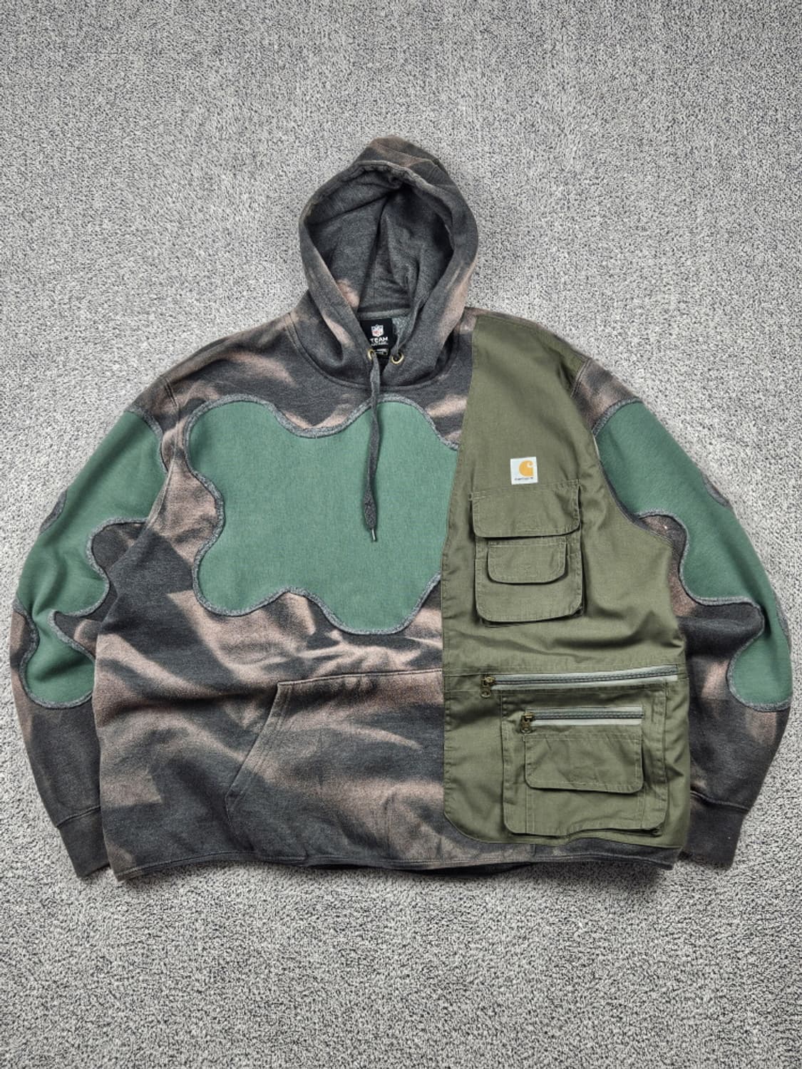 칼하트 X NFL 다잉워싱 포켓베스트 커스텀 후디 (상세설명)/10287 상품이미지1