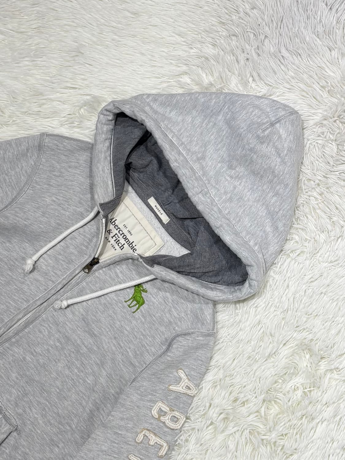 아베크롬비 사이드로고 후드집업 상품이미지4