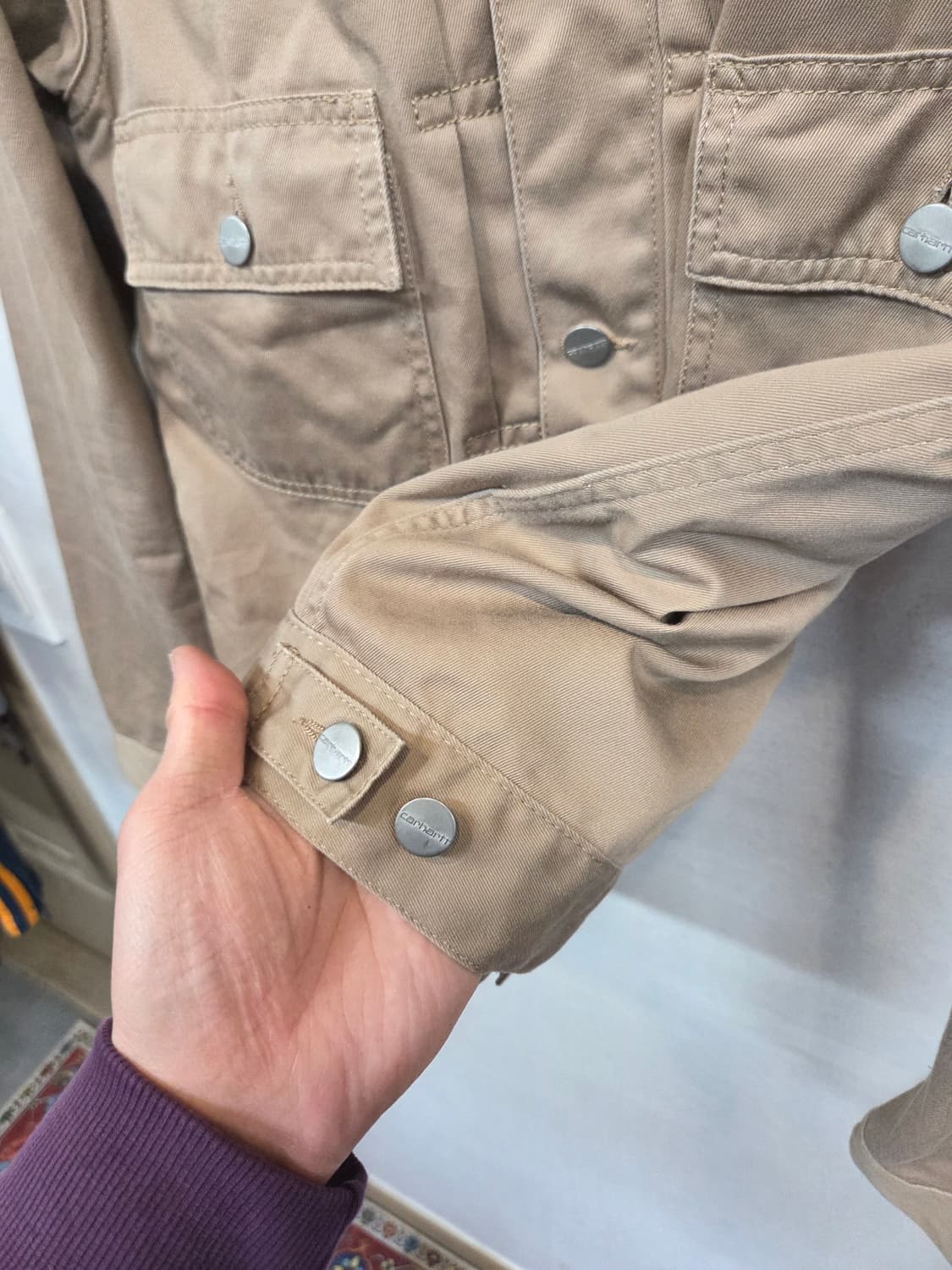 칼하트 헤리티지 스테이트 트러커 코튼자켓 m 상품이미지5