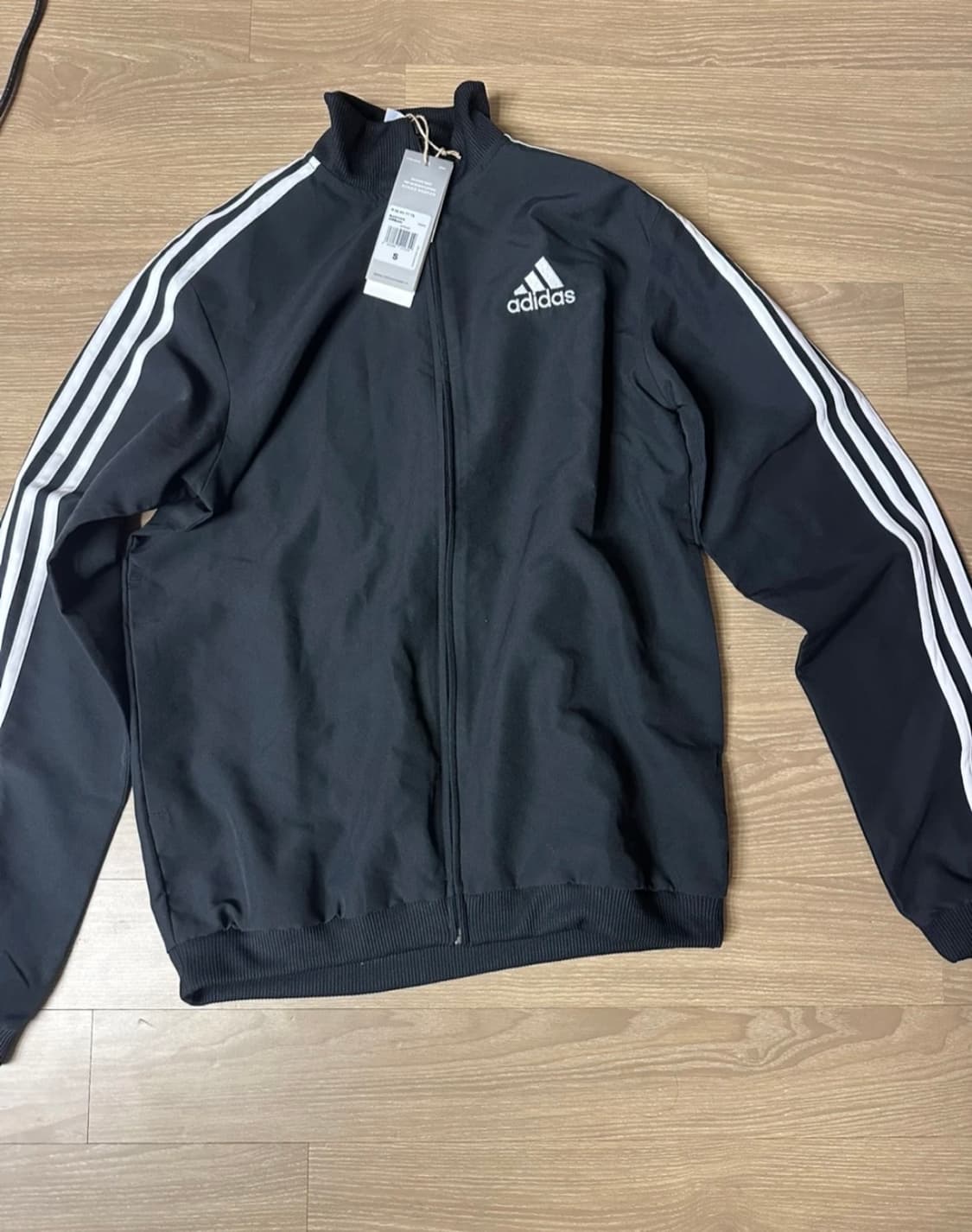 아디다스 3S 트랙탑 블랙 S 새상품 상품이미지1