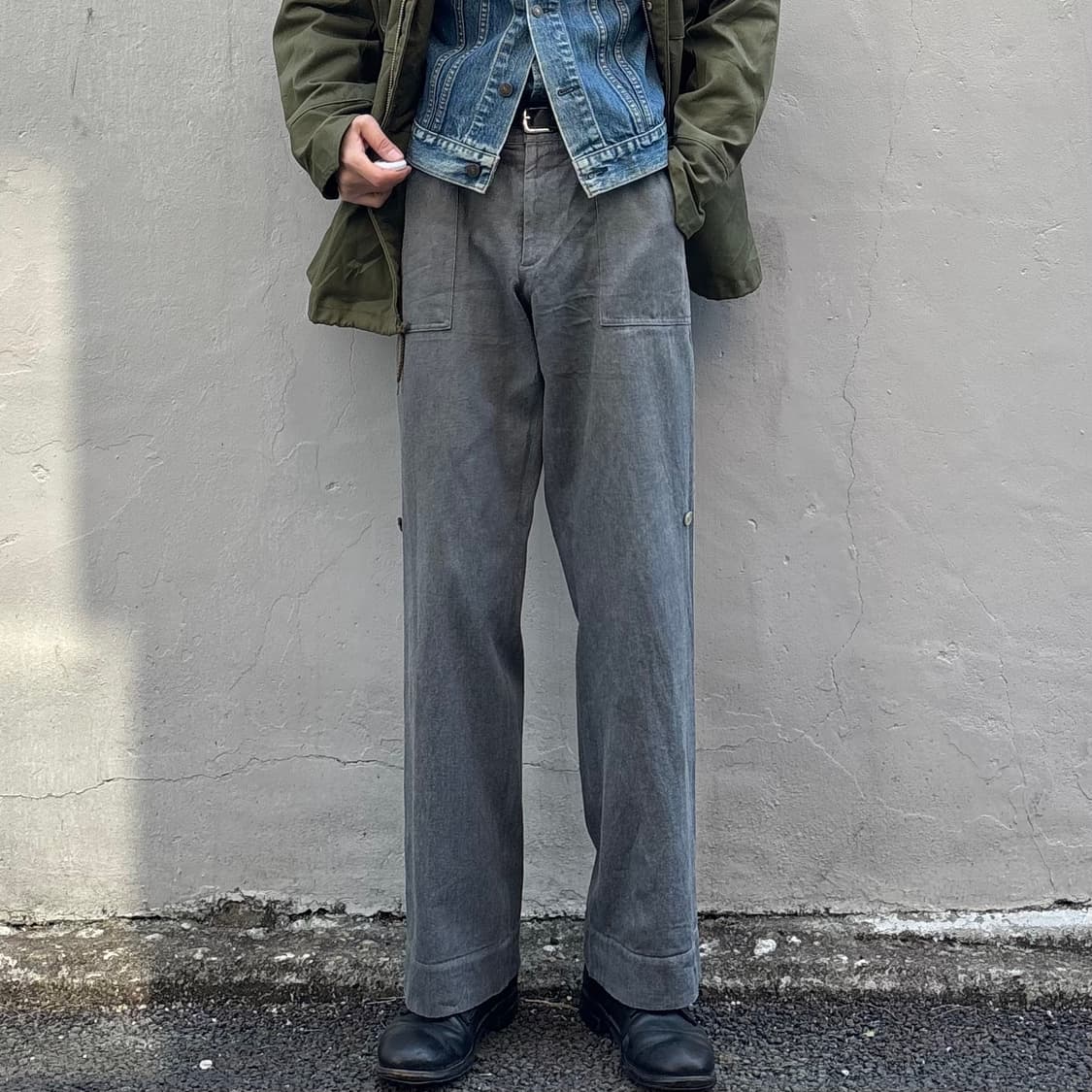 아페쎄 헤비 드릴 코튼 워크 팬츠 상품이미지2