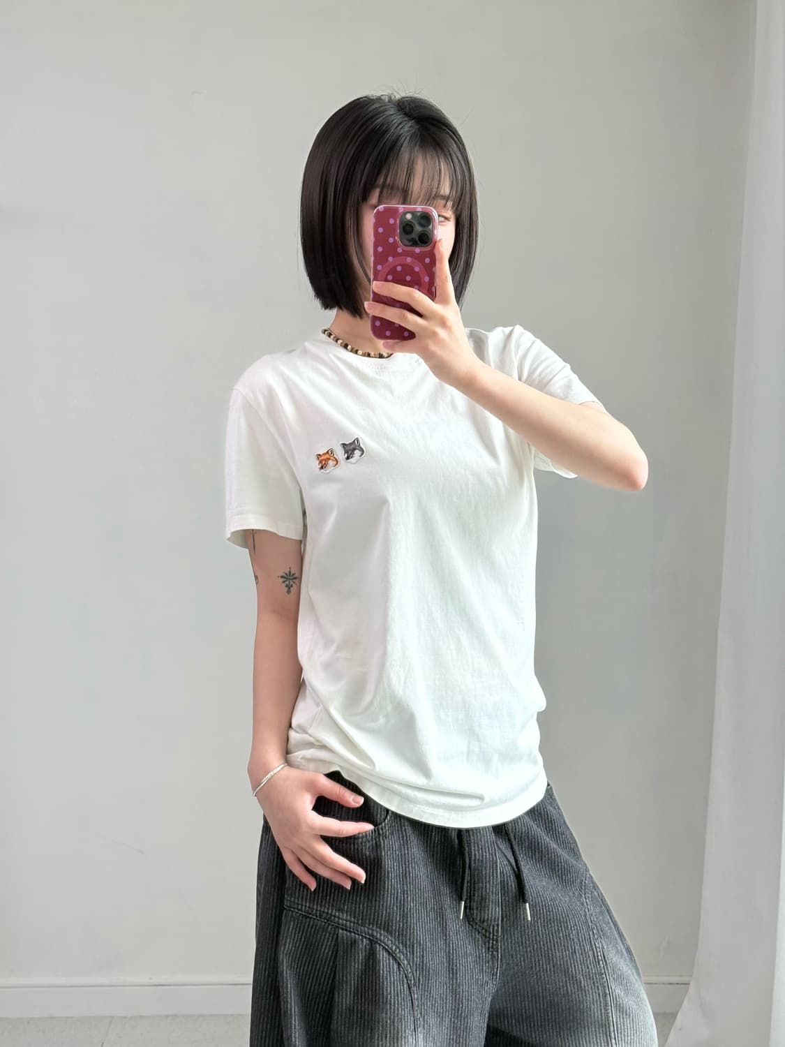 메종키츠네 여우 반팔티 상품이미지2