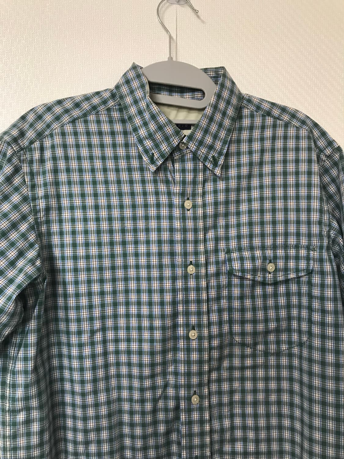 vintage over check short shirt 상품이미지4