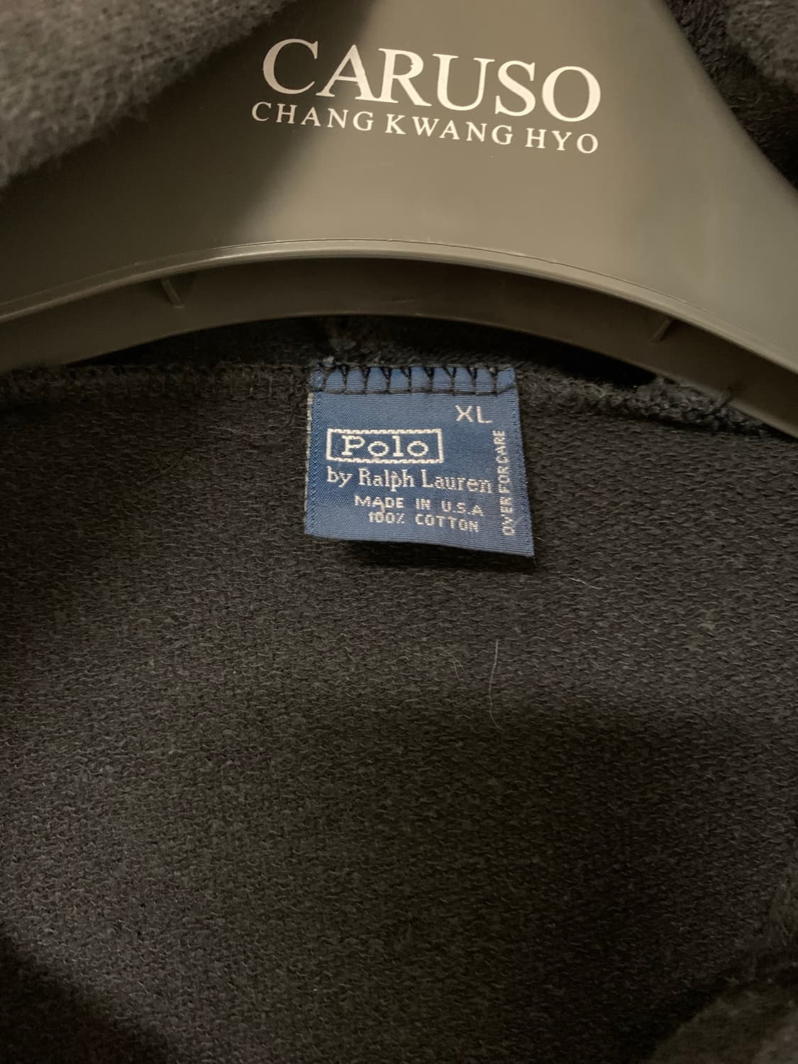 폴로 빅포니 후드집업 블랙 상품이미지3