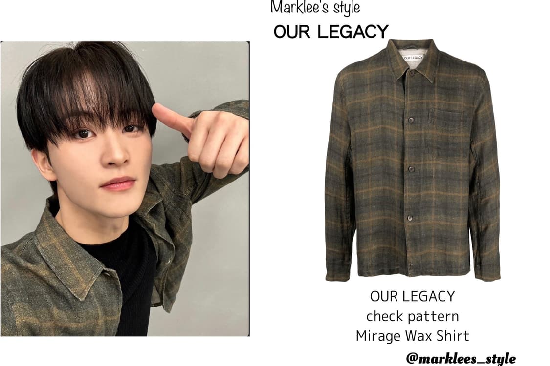 해린,마크 OUR LEGACY Mirage Wax Check shirt 상품이미지2